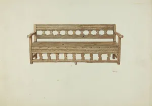 Bench Print, 1937