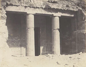 Minya Collection: Beni-Hacan, Architecture Hypogeene - Tombeau de Nevothph, 1851-52