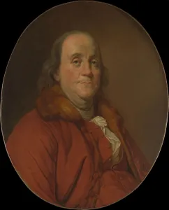 Prints of Benjamin Franklin (1706-1790) Joseph Siffred Duplessis Prints: Benjamin Franklin Engraved Print (1706-1790)