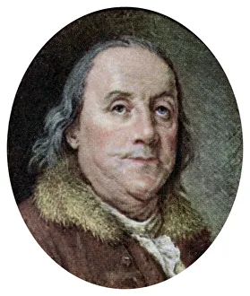 American Revolutionary War Figure Prints: Benjamin Franklin, c1782