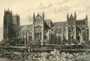 East Riding Of Yorkshire Landmarks Prints: Beverley Minster, 1898. Creator: Unknown