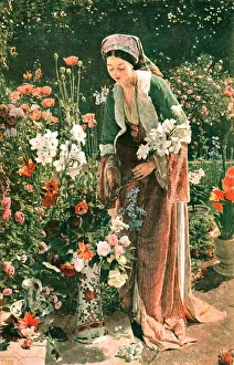 British Public Picture Galleries Prints: In the Beys Garden, 1865, (c1902). Creator: Unknown