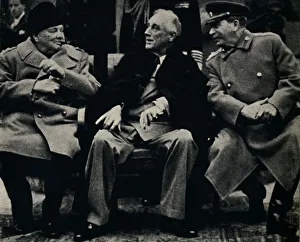 Big Three Conference in the Crimea, February 1945. Creator: Unknown Big Three Conference in the Crimea, February 1945. Creator: Unknown