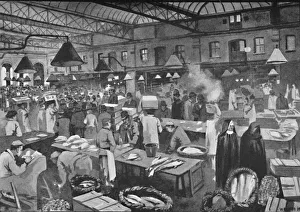 Billingsgate Market, Early Morning, 1891. Artist: William Luker Billingsgate Market, Early Morning, 1891. Artist: William Luker