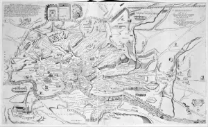 Bird's Eye View of Rome, 1553. Creator: Giulio de Musi Bird's Eye View of Rome, 1553. Creator: Giulio de Musi