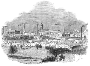 Industrial Revolution Britain Prints: Birmingham, 1844. Creator: Unknown