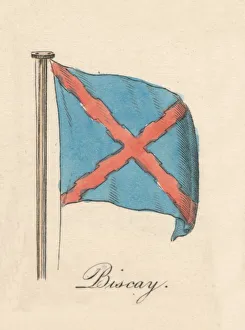 Spanish Flag Prints: Biscay, 1838