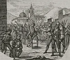 French Revolutionary Wars Prints: Biscayan uprising, War of Roussillon, (1793-1795), 1851. Creator: Unknown