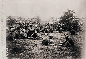 American Soldiers In WWI Prints: Bivouac of American troops, c1914-c1918