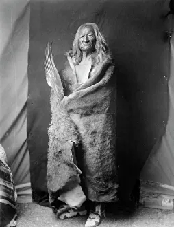 Black And White Photography Classics Prints: Black Eagle-Assiniboin, c1908. Creator: Edward Sheriff Curtis