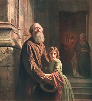 British Public Picture Galleries Prints: The Blind Beggar, 1853, (c1902). Creator: Unknown