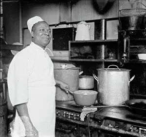 Blue Triangle Chef C.P. Harris Print, 1910-1920