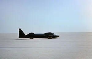 Donald Campbell Prints: Bluebird CN7 World Land Speed Record Attempt Print 1964