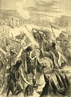 Ancient Britain Prints: Boadicea, 1873. Creator: Unknown