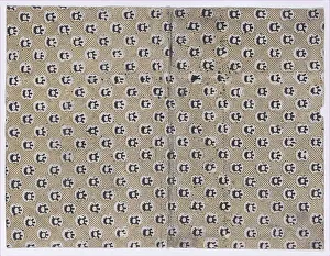 Abstract Art Patterns Prints: Book cover with overall dot and abstract pattern, 19th century. Creator: Anon