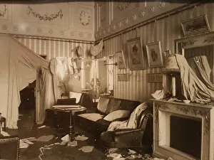 Boudoir of Empress Alexandra Fyodorovna after the Storming the Winter Palace, 1917 Boudoir of Empress Alexandra Fyodorovna after the Storming the Winter Palace, 1917