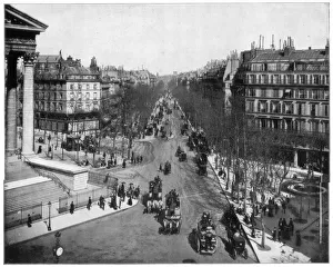 Boulevard de la Madeleine, Paris, late 19th century. Artist: John L Stoddard Boulevard de la Madeleine, Paris, late 19th century. Artist: John L Stoddard