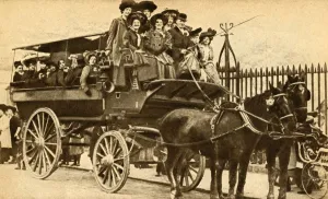 Horse Drawn Vehicle Images Prints: Bound for a Beano, 1900, (1933). Creator: Unknown