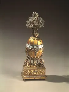 The Bouquet of Lilles Clock Egg (or the Madonna Lily Egg), 1899. Artist: Pershin, Michail The Bouquet of Lilles Clock Egg (or the Madonna Lily Egg), 1899. Artist: Pershin, Michail