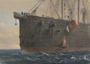 The Great Eastern: Cable Broken, Print 1865