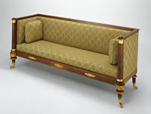 Heritage Images Print: Duncan Phyfe Box Sofa, c. 1820