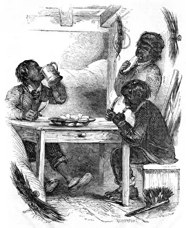 Boy chimney sweeps eating their evening meal, 1861 Boy chimney sweeps eating their evening meal, 1861