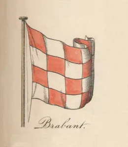 Dutch Flag Prints: Brabant, 1838