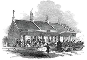 Victorian Era Train Station Prints: Brandon Station, 1845. Creator: Unknown