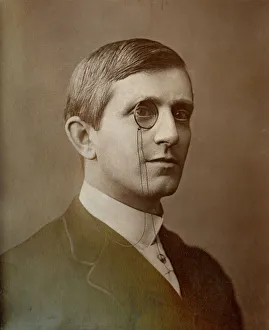 Victorian Era Portrait Prints: Brandon Thomas, British actor, playwright and song writer, 1887. Artist: Ernest Barraud