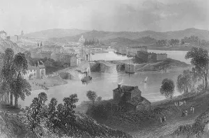 Bristol River Avon Prints: Bristol (from Rownham Ferry), 1859. Artist: Samuel Bradshaw