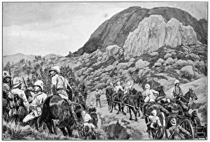 British artillery going to the attack on Spion Kop, 2nd Boer War, 24 January 1900 British artillery going to the attack on Spion Kop, 2nd Boer War, 24 January 1900