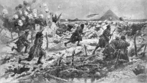 Bayonet Charge Prints: A British attack using the bayonet and grenade