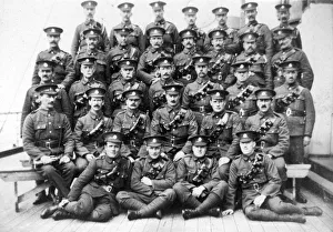 British troops on prison ship Royal Edward moored just off Southend, November 1914 British troops on prison ship Royal Edward moored just off Southend, November 1914