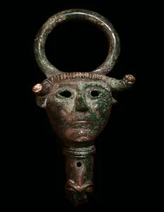 Bronze Print of a Celtic Head Escutcheon