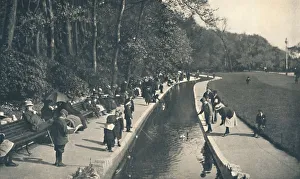 Edwardian Era Holidays Prints: The Brook, Lower Gardens, c1910