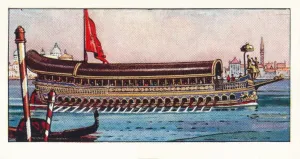 Venice Water Transport Prints: The Bucentaur, 1937