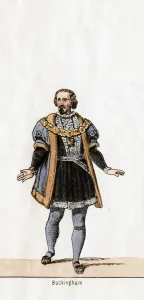 Buckingham, costume design for Shakespeares play, Henry VIII, 19th century Buckingham, costume design for Shakespeares play, Henry VIII, 19th century