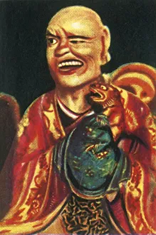 Cigarette Card Album Prints: Buddhist deity, c1928. Creator: Unknown