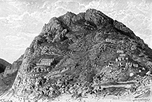 Buildings of the Incas on the Cerro De Las Carceles at Ollantaytambo, Peru, 1895 Buildings of the Incas on the Cerro De Las Carceles at Ollantaytambo, Peru, 1895