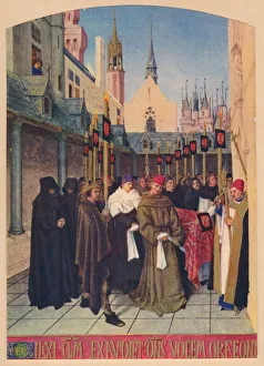 The Burial of Etienne Chevalier, c1455, (1939). Artist: Jean Fouquet The Burial of Etienne Chevalier, c1455, (1939). Artist: Jean Fouquet