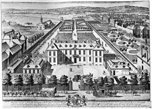 Burlington House, Piccadilly, early 18th century, (1908).Artist: Johannes Kip Burlington House, Piccadilly, early 18th century, (1908).Artist: Johannes Kip