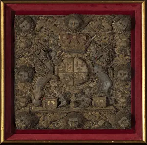 Burse Panel, England, 18th century. Creator: Unknown Burse Panel, England, 18th century. Creator: Unknown