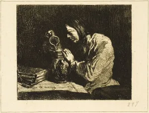 Charles Emile Jacque Bust of a Man, c. 1843 Print
