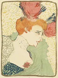 Henri De Toulouse Lautrec Art Prints: Bust of Mlle. Marcelle Lender (Mlle. Marcelle Lender, en buste), 1895