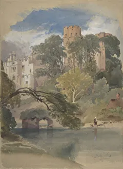 Prints of Caesars Tower, Warwick Castle, ca. 1850 William Callow Prints: Caesars Tower, Warwick Castle Print, ca. 1850