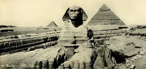 Ancient Egyptian Sphinx Prints: Cairo - The Sphinx, c1918-c1939. Creator: Unknown