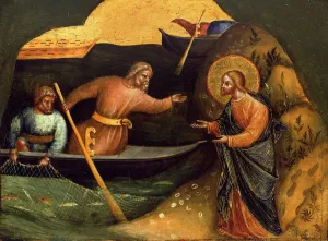 Calling of the Apostles Peter and Andrew, Print, ca 1370