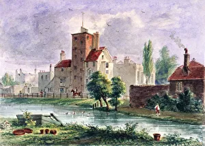 Canonbury House, Islington, London, 1835. Artist: CH Matthews Canonbury House, Islington, London, 1835. Artist: CH Matthews