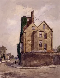 Canonbury Tower, Islington, London, 1887 Artist: John Crowther Canonbury Tower, Islington, London, 1887 Artist: John Crowther