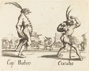 Jacques Callot Etching Prints: Cap. Babeo and Cucuba. Creator: Unknown